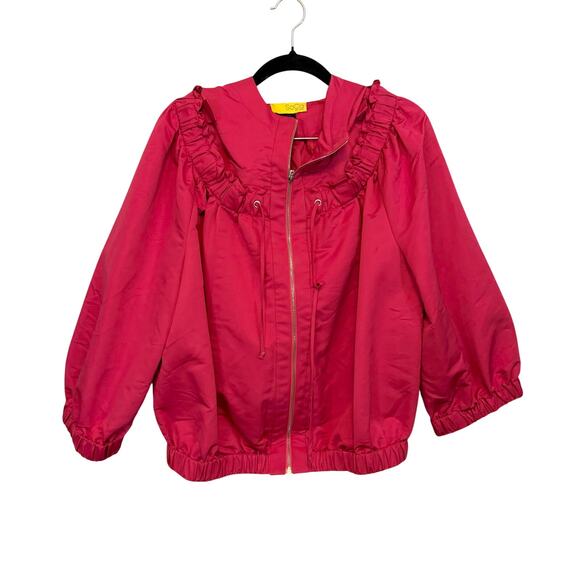 SoCa by St. John Jackets & Blazers - SoCa St John Windbreaker Jacket Large Pink Bomber Hooded Gorpcore Outdoor Hiking